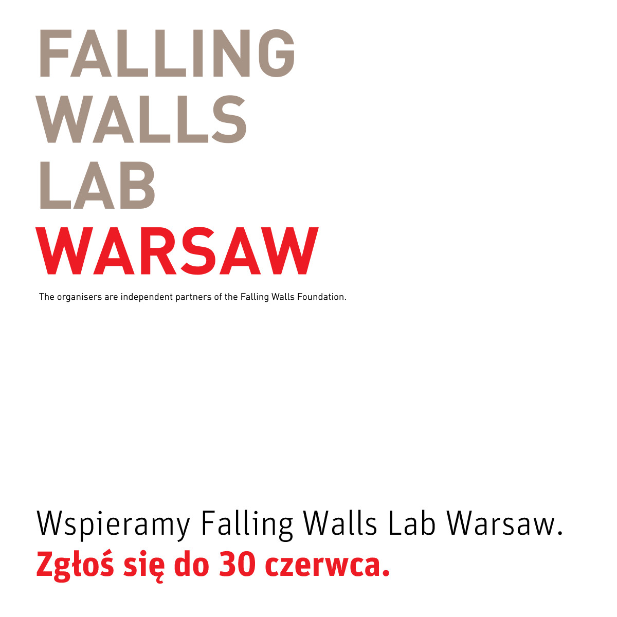 Prestiżowy konkurs Falling Walls Lab w Warszawie. Zgłoś się!