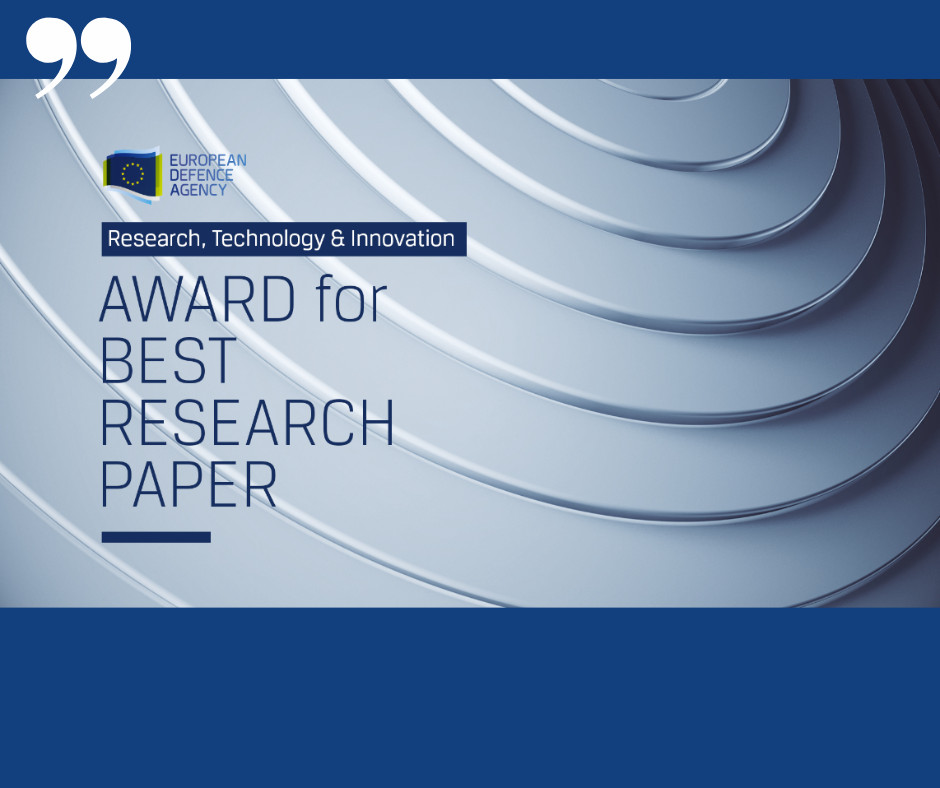 AWARD for BEST RESEARCH PAPER- European Defence Agency (EDA)